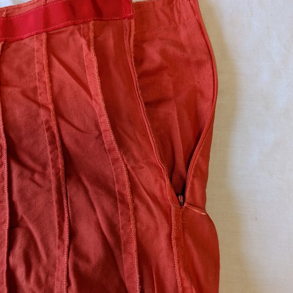 Retro Orange Midi Skirt 'Focus Lifestyle' - Picture 5 of 6